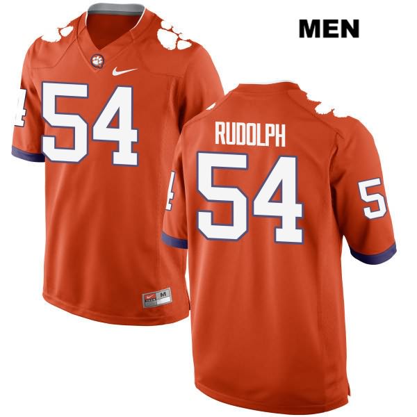 Men's Clemson Tigers #54 Logan Rudolph Stitched Orange Authentic Nike NCAA College Football Jersey ZNN3246KY